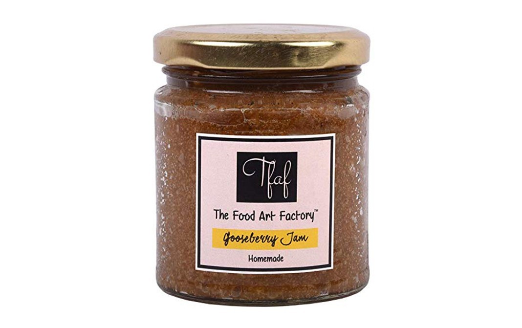 The Food Art Factory Gooseberry Jam    Glass Jar  200 grams